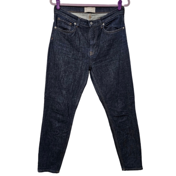 Everlane High Waist Dark Wash Skinny Jeans - Picture 2 of 6